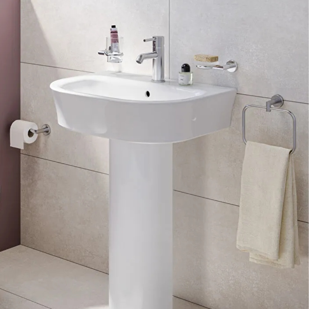 VitrA Integra Round 450mm x 360mm Pedestal Basin Lifestyle 2